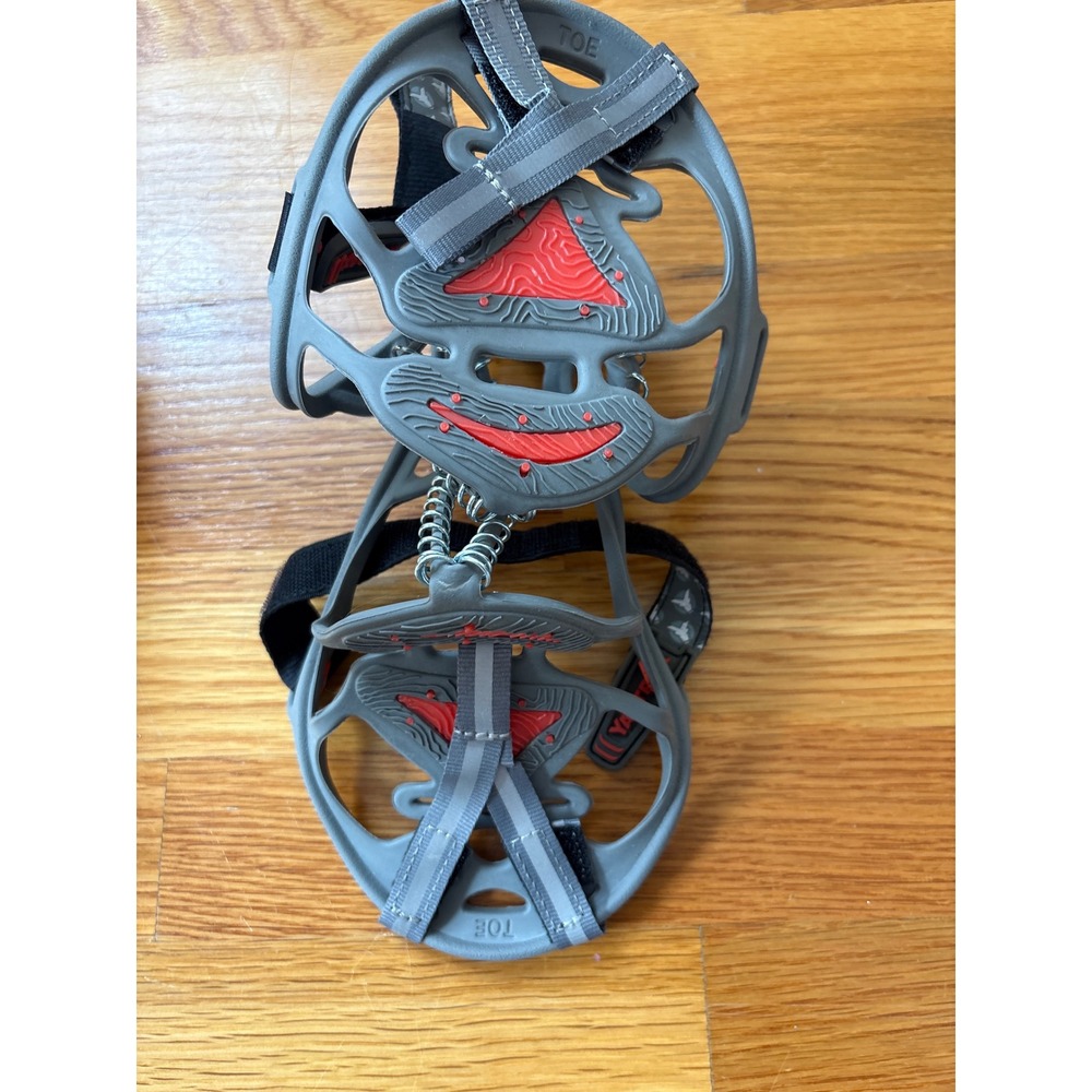 Yaktrax Diamond Grip Ice Cleats Traction Device Gray Red Small Heavy Duty